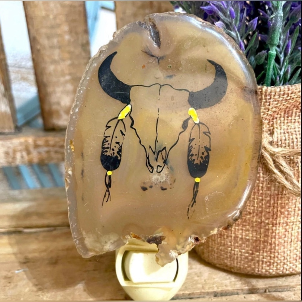 Southwest Skull Stone Toggle Switch Night Light